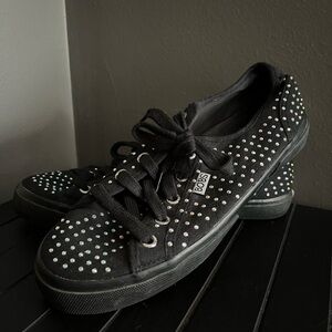 NWOT Skechers Women's Black Studded Sneakers